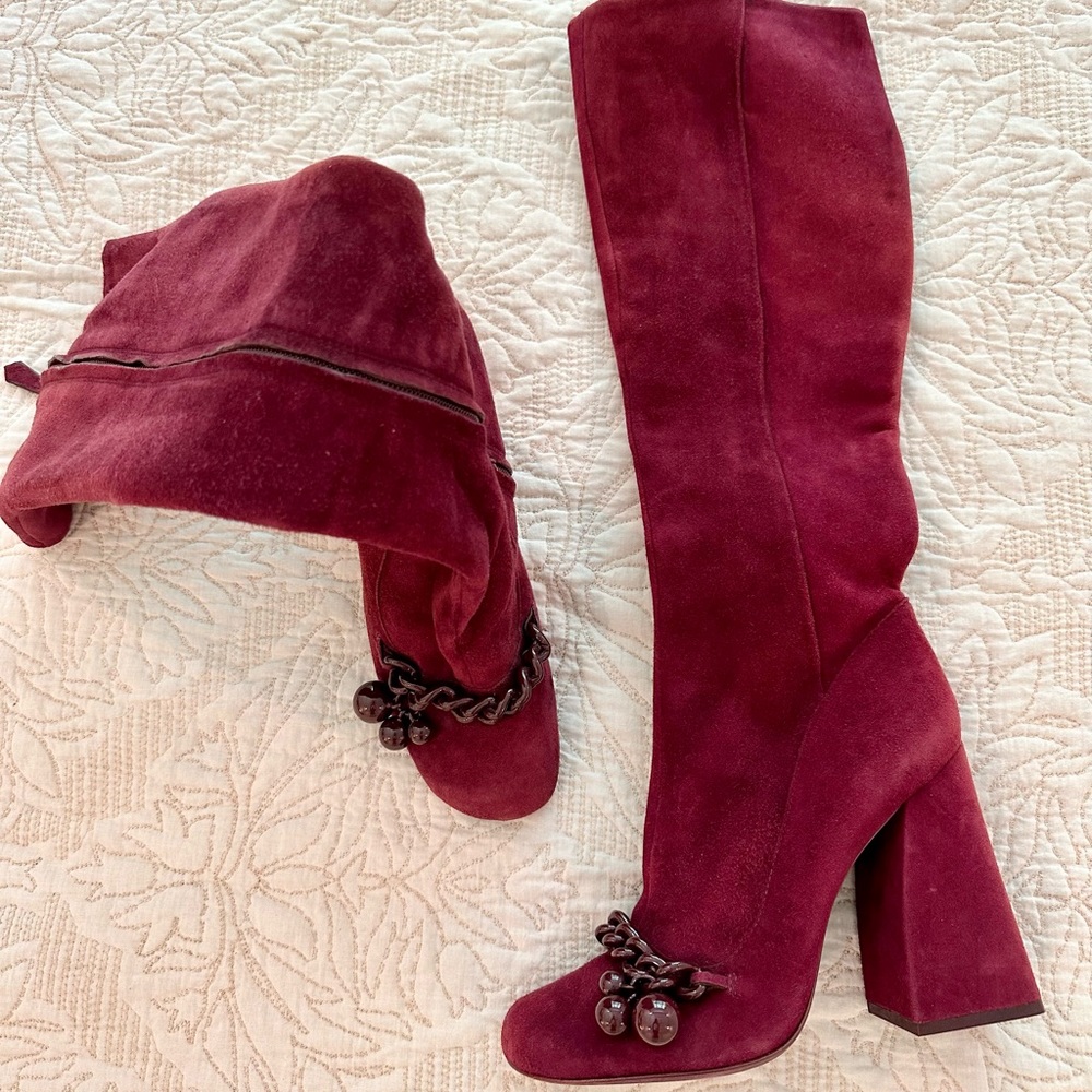 Tory Burch Addison suede boots